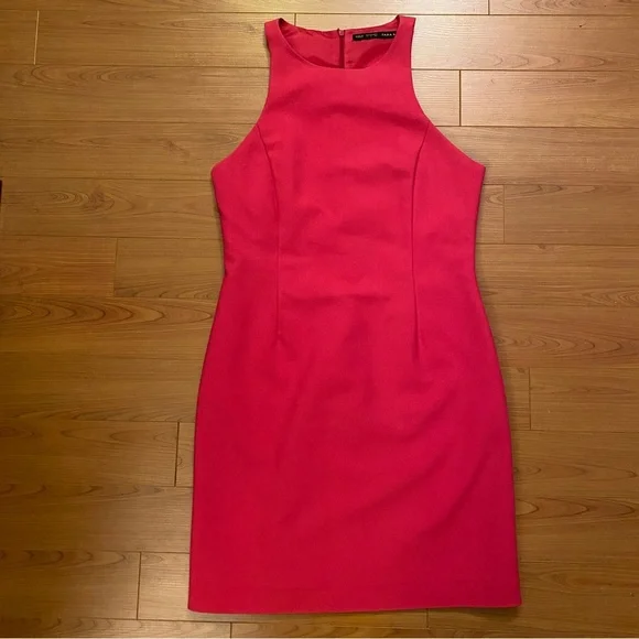 red chiffon dresses Red Chiffon One Shoulder Sexy Slit A-line Bridesmaid Prom Dress main image 1